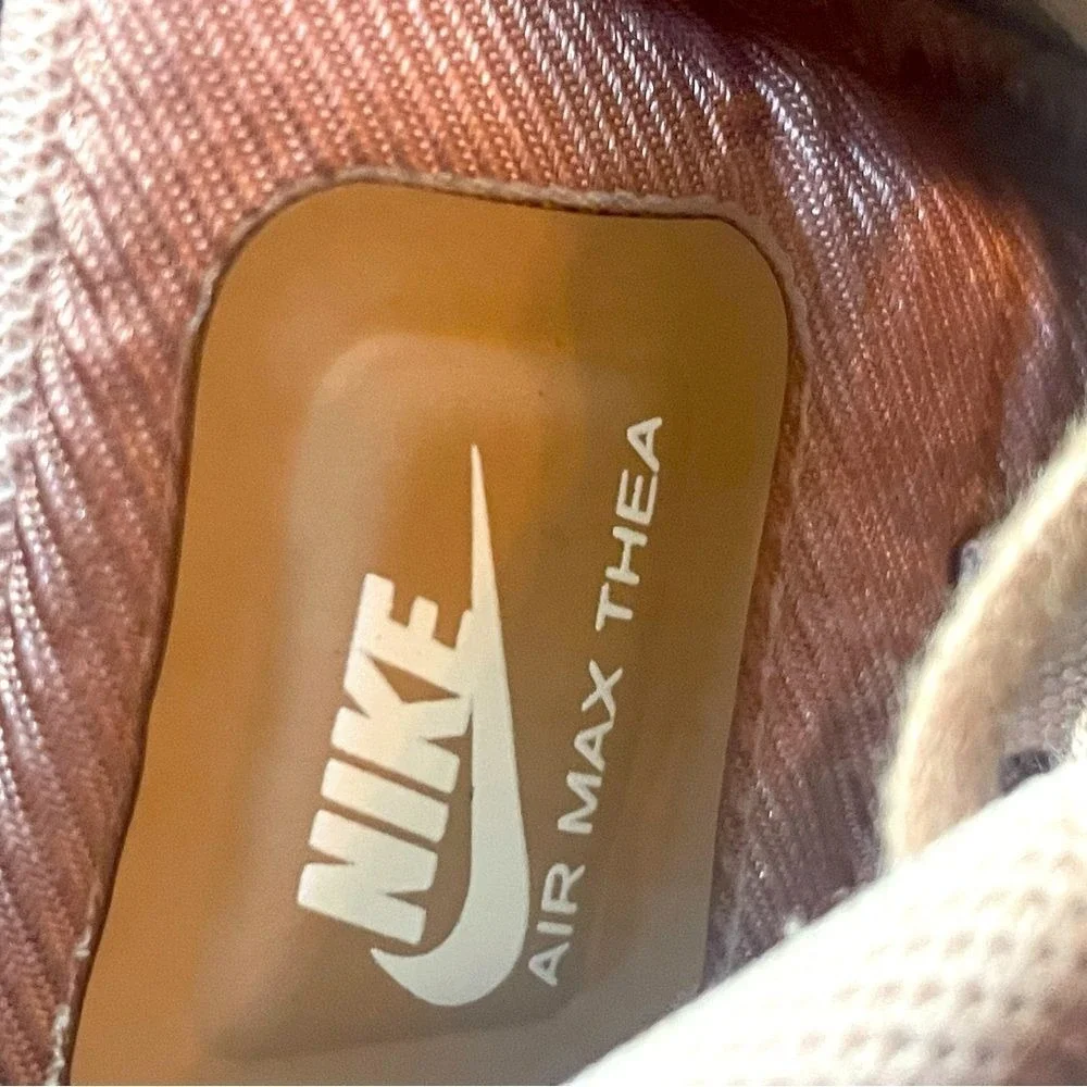 NIKE Air Max Thea Size Metallic Blush Pink Sneakers Streetwear YOUTH 6.5 EUC‎